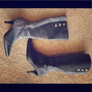 Grey Knee High boots